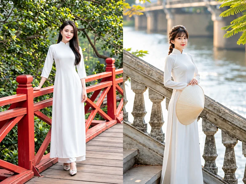 Áo dài chính là biểu tượng tiêu biểu nhất của trang phục truyền thống Việt Nam